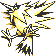 Zapdos front-facing sprite from Pokémon Yellow