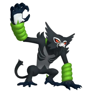 Zarude front-facing sprite from The Isle Of Armor