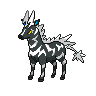 Zebstrika front-facing sprite from Pokémon White