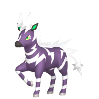 Zebstrika shiny front-facing sprite from Pokémon Violet