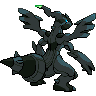 Zekrom shiny back-facing sprite from Pokémon Black