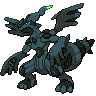 Zekrom shiny front-facing sprite from Pokémon Black