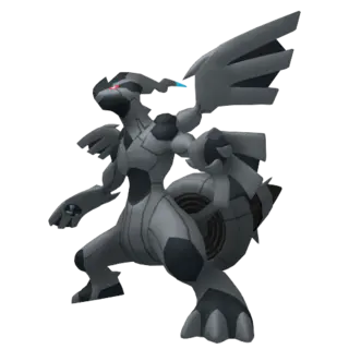 Zekrom front-facing sprite from Pokémon Shield