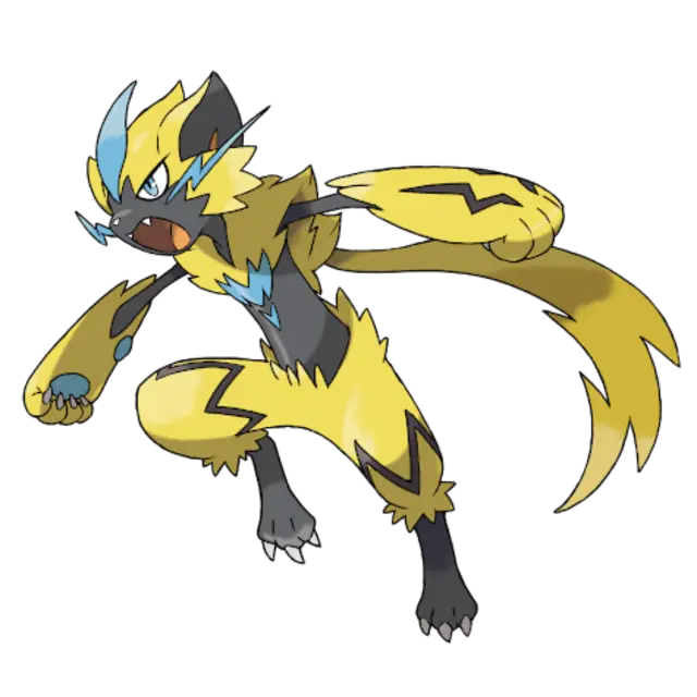 Zeraora, the Thunderclap Pokémon — Electric-type Pokémon official artwork