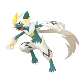 Zeraora shiny front-facing sprite from Mega Dimension