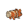 Zigzagoon shiny back-facing sprite from Pokémon Black