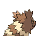 Zigzagoon back-facing sprite from Pokémon SoulSilver