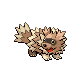 Zigzagoon front-facing sprite from Pokémon SoulSilver