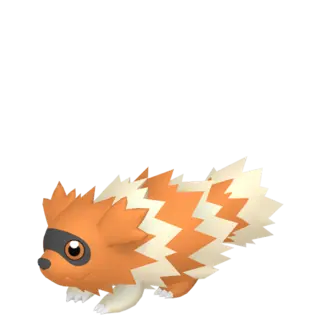 Zigzagoon shiny front-facing sprite from Pokémon Brilliant Diamond