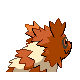 Zigzagoon shiny back-facing sprite from Pokémon Platinum