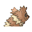 Zigzagoon back-facing sprite from Pokémon Ruby