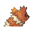 Zigzagoon shiny back-facing sprite from Pokémon Ruby
