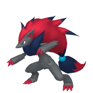 Zoroark front-facing sprite from Pokémon Shield