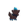 Zorua shiny back-facing sprite from Pokémon White