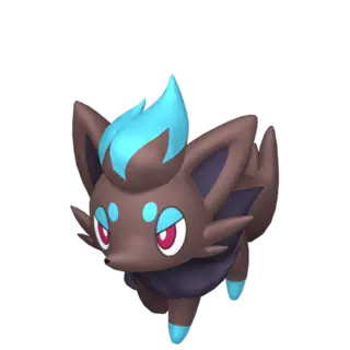 Zorua shiny front-facing sprite from Pokémon X
