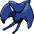 Zubat back-facing sprite from Pokémon Crystal