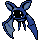 Zubat front-facing sprite from Pokémon Crystal