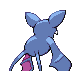 Zubat back-facing sprite from Pokémon Pearl