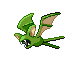 Zubat shiny front-facing sprite from Pokémon Platinum