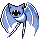 Zubat front-facing sprite from Pokémon Blue