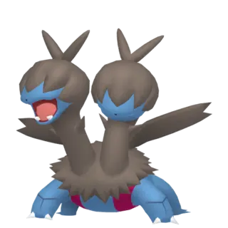 Zweilous front-facing sprite from Pokémon Omega Ruby