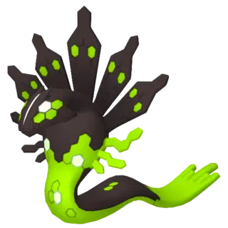 Zygarde front-facing sprite from Pokémon Ultra Moon